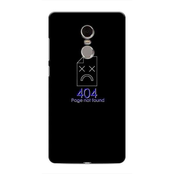 Чехол с рисунком «Ошибка 404» для Xiaomi Redmi Note 4 Чехол с рисунком «Ошибка 404» для Xiaomi Redmi Note 4