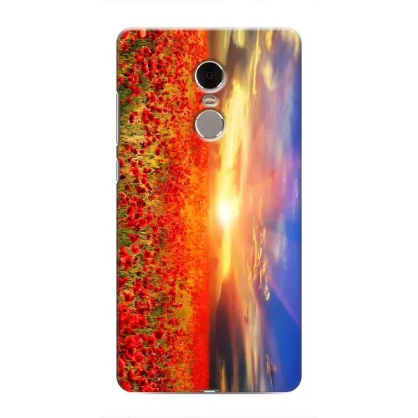 Чехол с рисунком «Поле тюльпанов» для Xiaomi Redmi Note 4