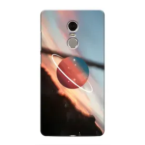 Чехол (ТПУ) с планетами на Xiaomi Redmi Note 4 (Сатурн)