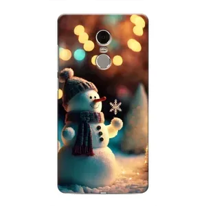 Чехлы на Новый Год Xiaomi Redmi Note 4 (Снеговик праздничный)