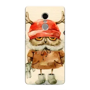 Чохли з принтом СОВИ для Xiaomi Redmi Note 4 (Сова у шапці)