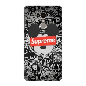 Чохол з Брендами одягу на Редмі Нот 4 (Supreme Маус)