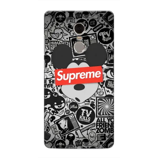Чехол с рисунком «Supreme Маус» для Xiaomi Redmi Note 4 Чехол с рисунком «Supreme Маус» для Xiaomi Redmi Note 4