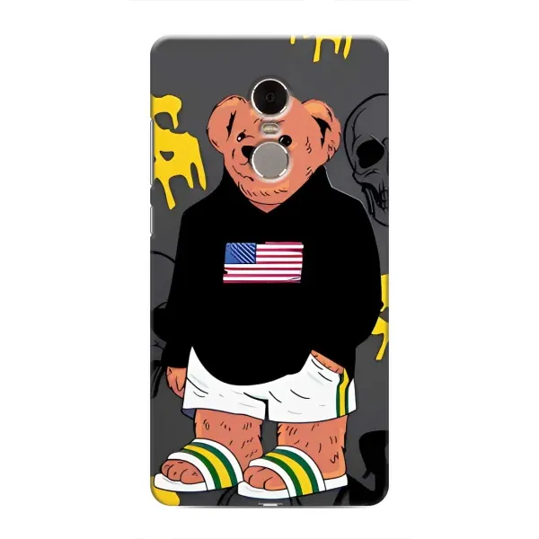 Чехол с рисунком «Teddy USA» для Xiaomi Redmi Note 4 Чехол с рисунком «Teddy USA» для Xiaomi Redmi Note 4