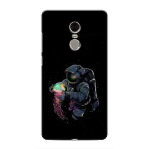 Силиконовый Чехол с принтом "Космонавты" на Xiaomi Redmi Note 4 (В руках земля)