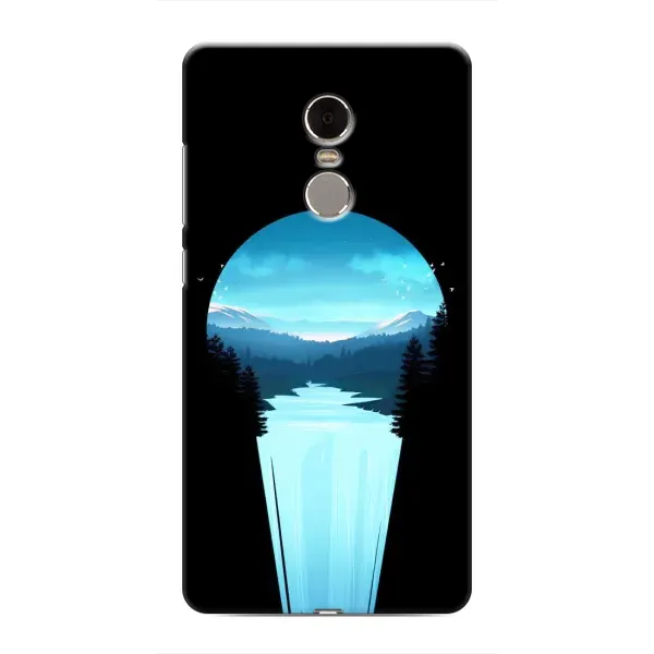 Чехол с рисунком «Синий Водопад» для Xiaomi Redmi Note 4
