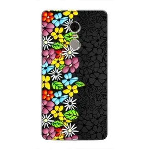 Чехол с Цветами для Xiaomi Redmi Note 4 (Яркие цветы)