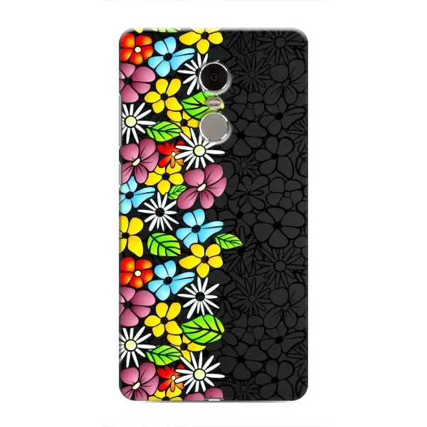 Чехол с рисунком «Яркие цветы» для Xiaomi Redmi Note 4