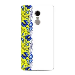 Силіконовый Чохол на Xiaomi Redmi Note 4 з картинкой Вишиванки (Жовто-біла вишиванка)