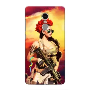 ЗСУ Чехлы (TPU) для Xiaomi Redmi Note 4 (Женщина солдат)