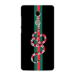 Чехлы Бренд GUCCI для Xiaomi Redmi Note 4 (Змей Гуччи)