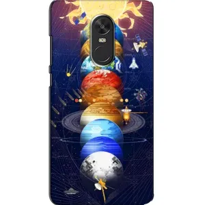 Чехол (ТПУ) с планетами на Xiaomi Redmi Note 4X (Арт планети)