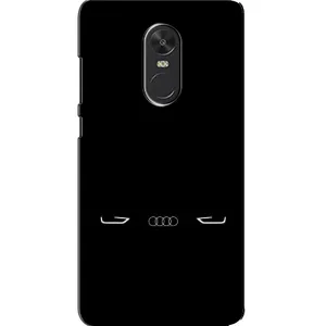 Силиконовый бампер с картинкой машины на Xiaomi Redmi Note 4X (Силует Audi)