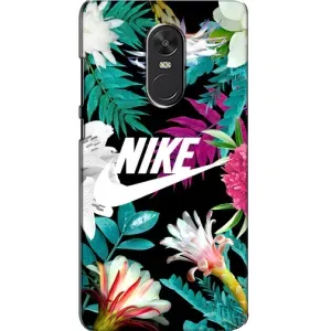 Силиконовый Чехол на Xiaomi Redmi Note 4X с картинкой Nike (Цветочный Nike)