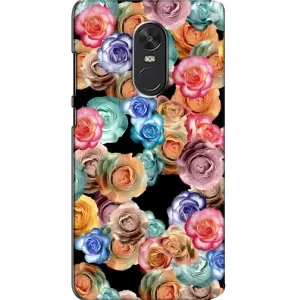 Чохли з тематикою "КВІТИ" на Xiaomi Redmi Note 4X (Квіти на чорному)