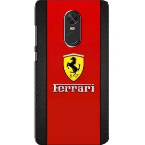 Силиконовый бампер с картинкой машины на Xiaomi Redmi Note 4X (Ferrari Logo)