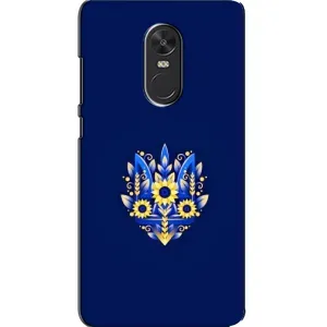 Чохол з картинкою (Патріотичний ГЕРБ) на Xiaomi Redmi Note 4X (Герб в квітах)
