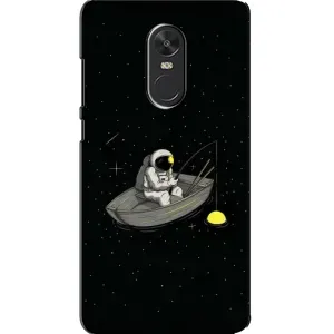 Силиконовый Чехол с принтом "Космонавты" на Xiaomi Redmi Note 4X (Космонавт на рыбалке)