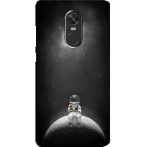 Силиконовый Чехол с принтом "Космонавты" на Xiaomi Redmi Note 4X (Космонавт романтик)
