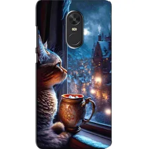 Чехлы на Новый Год Xiaomi Redmi Note 4X (Кот новогодний)