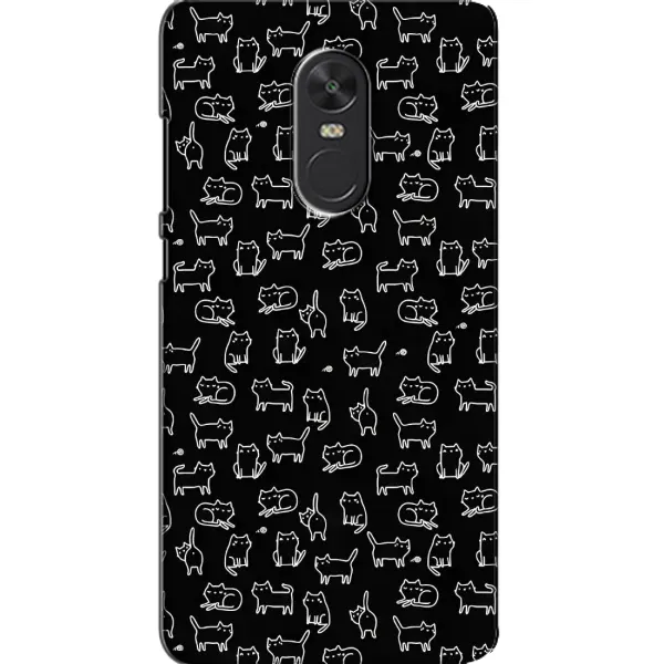 Чехол с рисунком «Котики на черном» для Xiaomi Redmi Note 4X