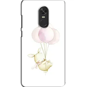 Силиконовый бампер с картинкой животных для Xiaomi Redmi Note 4X (Кролик и шарики)