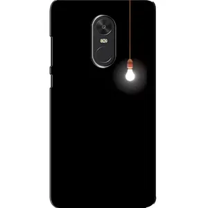 Чехол с картинками на черном фоне для Xiaomi Redmi Note 4X (Лампочка)