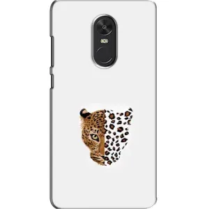 Чехол с леопардовым принтом на Xiaomi Redmi Note 4X (Леопард на белом)