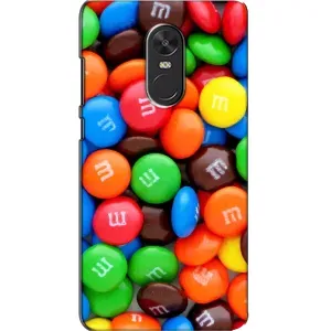 Чехол с изображением вкусной еды для Xiaomi Redmi Note 4X (Разноцветные M&M'S)