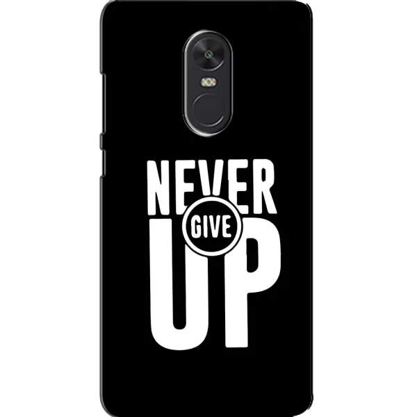 Чехол с рисунком «Never Give UP» для Xiaomi Redmi Note 4X