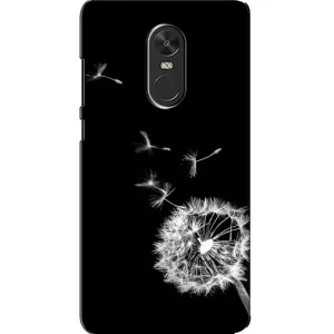 Силіконовий Чохол з кульбабками на Xiaomi Redmi Note 4X (Кульбабка на чорному)