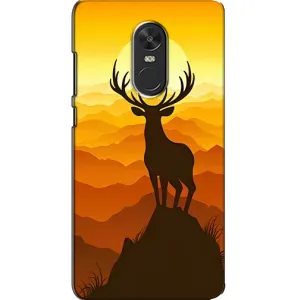 Чехлы с изображением разных животных для Xiaomi Redmi Note 4X (Силуэт Оленя)