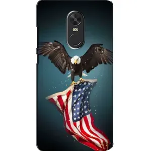 Чехол Флаг USA для Xiaomi Redmi Note 4X (Орел и флаг)