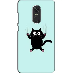 Силиконовый чехол с котиком для Xiaomi Redmi Note 4X (Падающий кот)