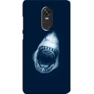Силиконовый бампер с картинкой животных для Xiaomi Redmi Note 4X (Пасть Акулы)