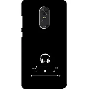 Чехол с картинками на черном фоне для Xiaomi Redmi Note 4X (Плеер)