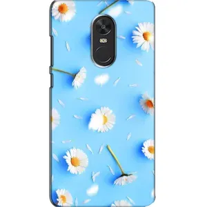 Чохол з Квітами для Xiaomi Redmi Note 4X (ромашки на блакитному)