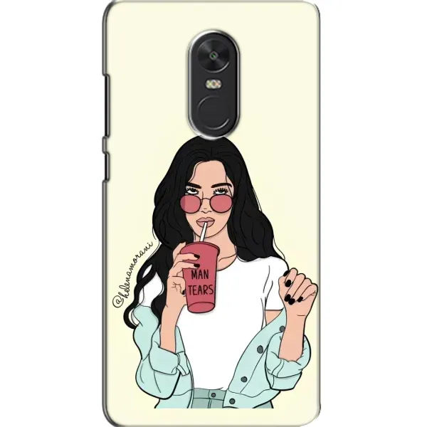 Чехол с рисунком «С напитком» для Xiaomi Redmi Note 4X