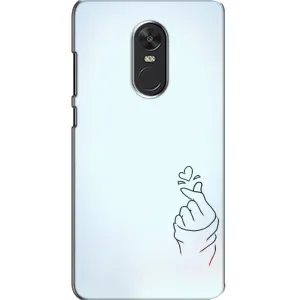 Чехлы (Знак сердечка) на Xiaomi Redmi Note 4X (Сердце на голубом)