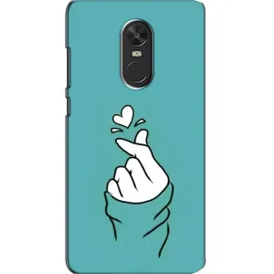 Чехлы (Знак сердечка) на Xiaomi Redmi Note 4X (Сердечко на бирюзовом)