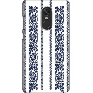 Силиконовый Чехол на Xiaomi Redmi Note 4X с картинкой Вышиванки (Синяя вышиванка)