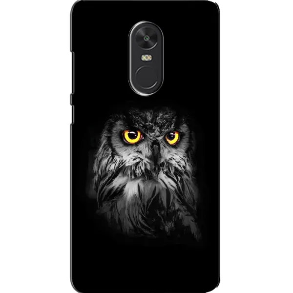 Чехол с рисунком «Сова на чёрном» для Xiaomi Redmi Note 4X