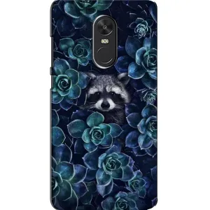 Силиконовый Чехол с Енотами на Xiaomi Redmi Note 4X (В цветах)