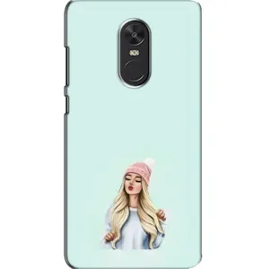 Силиконовый Чехол на Xiaomi Redmi Note 4X с картинкой Стильных Девушек (В шапке)