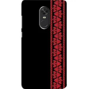 Силиконовый Чехол на Xiaomi Redmi Note 4X с картинкой Вышиванки (Вышиванка на черном)