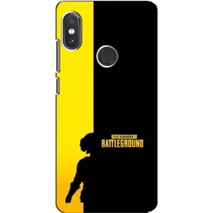 Чехол (TPU) с картинкой "Лого Пабг" на Редми Нот 5 про (Battlegrounds)