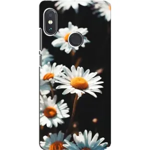 Чехол с ромашками на Xiaomi Redmi Note 5 Pro (Белые ромашки)