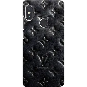Текстурный Чехол Louis Vuitton для Редми Нот 5 про (Черный ЛВ)