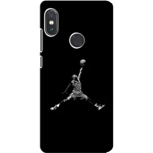 Силиконовый Чехол Nike Air Jordan на Редми Нот 5 про (Джордан)