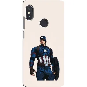 Чехол Супергерои Марвел на Редми Нот 5 про (Капитан Америка)